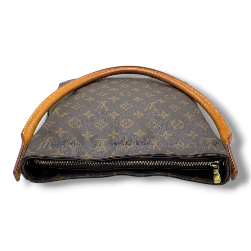 Y2K USA Made Vintage Louis Vuitton GM Looping Monogram Canvas Shoulder Handbag - Picture 9 of 17